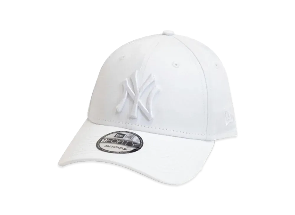 NEW ERA LA NYY 940 9FORTY League Basic Cap "NY White/White"