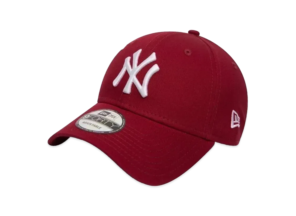NEW ERA LA NYY 940 9FORTY League Basic Cap "NY Dark Red"