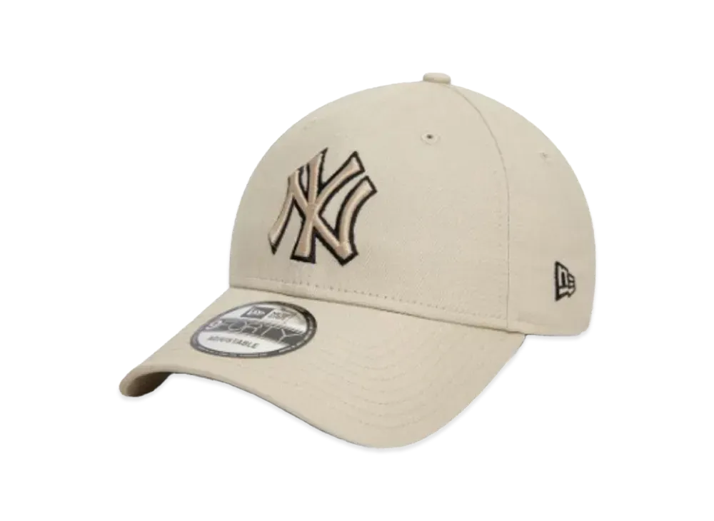 NEW ERA LA NYY 940 9FORTY League Basic Cap "NY Stone/Stone Black"
