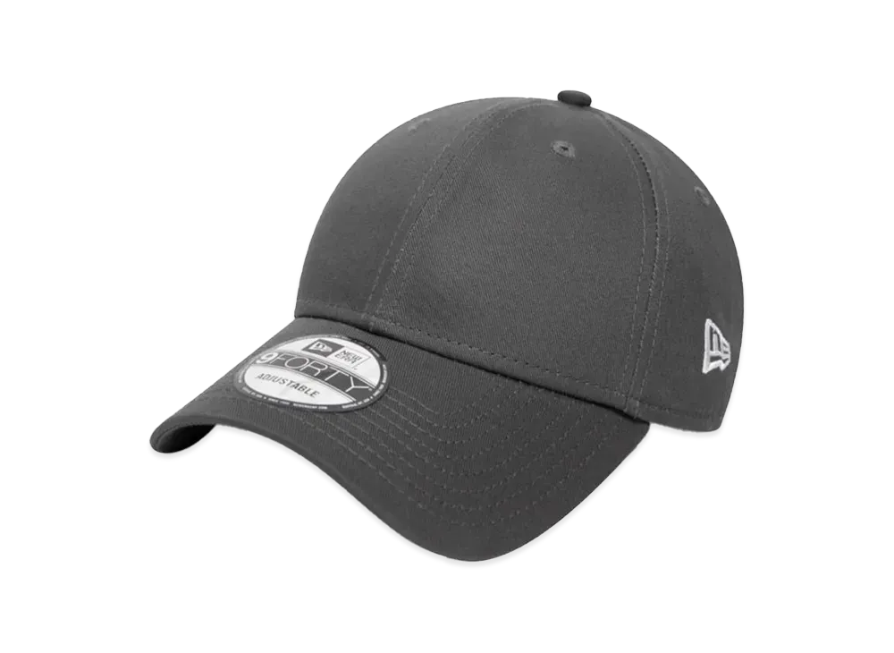 NEW ERA 940 9FORTY Plain Cap "Charcoal Gray"