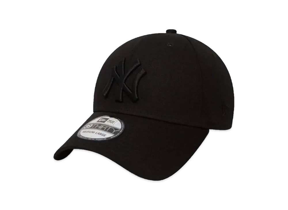 NEW ERA 39THIRTY 3930 MLB "NY Black Black"
