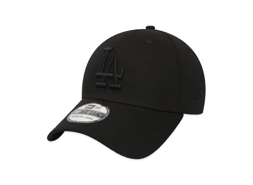 NEW ERA 39THIRTY 3930 MLB "LA Black Black"