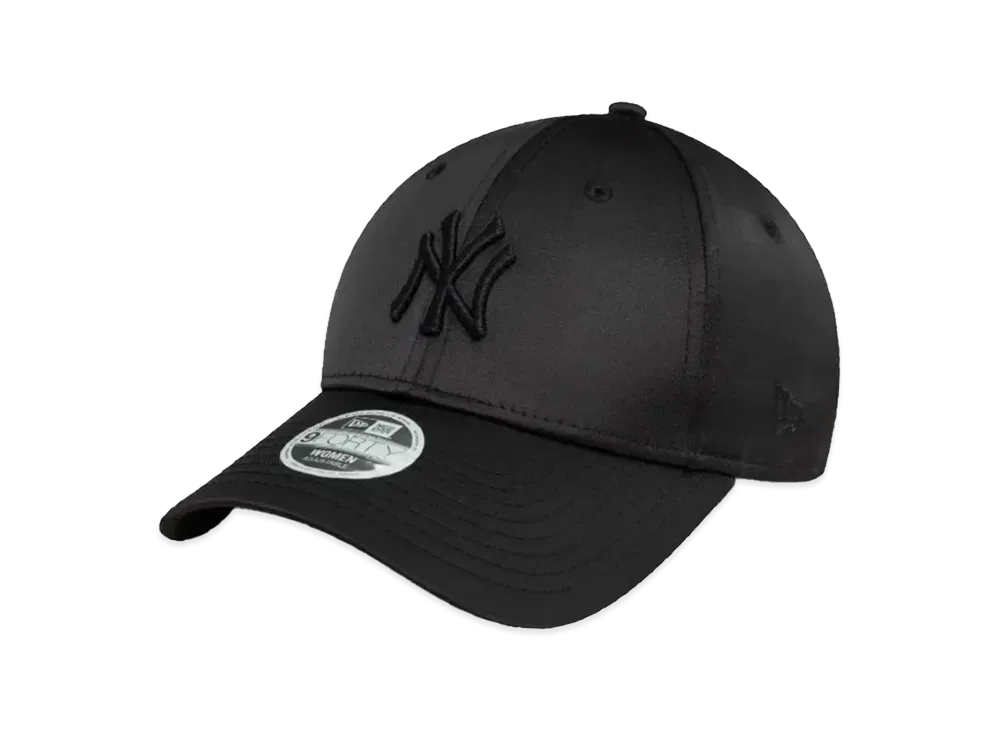 NEW ERA 940 9FORTY Female Crinkled Satin "NY Black Silk"