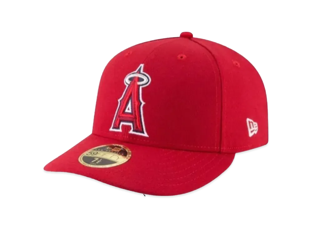 NEW ERA 59FIFTY 5950 LP MLB Low Profile "Angelth red"