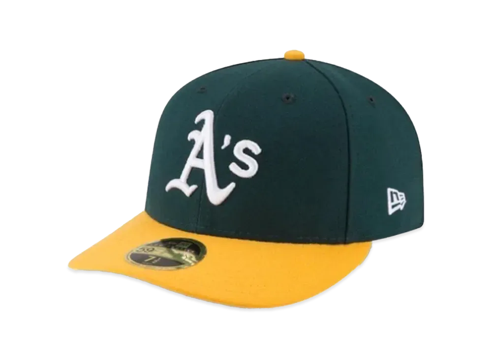NEW ERA 59FIFTY 5950 LP MLB Low Profile "Athlete Green Yellow"