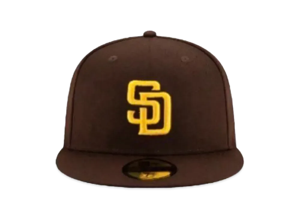 NEW ERA 59FIFTY 5950 MLB "Padres Brown/Yellow"