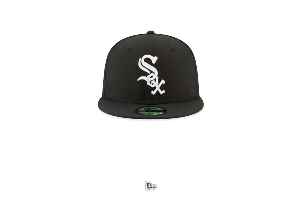 NEW ERA 59FIFTY 5950 MLB "White Socks Black"