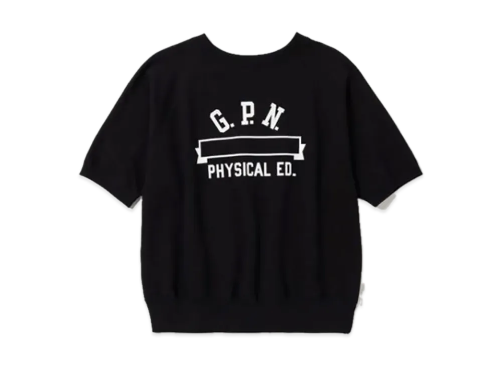 Champion True To Archives Short Sleeve Sweat Shirt Cross 1950 Model "Black"