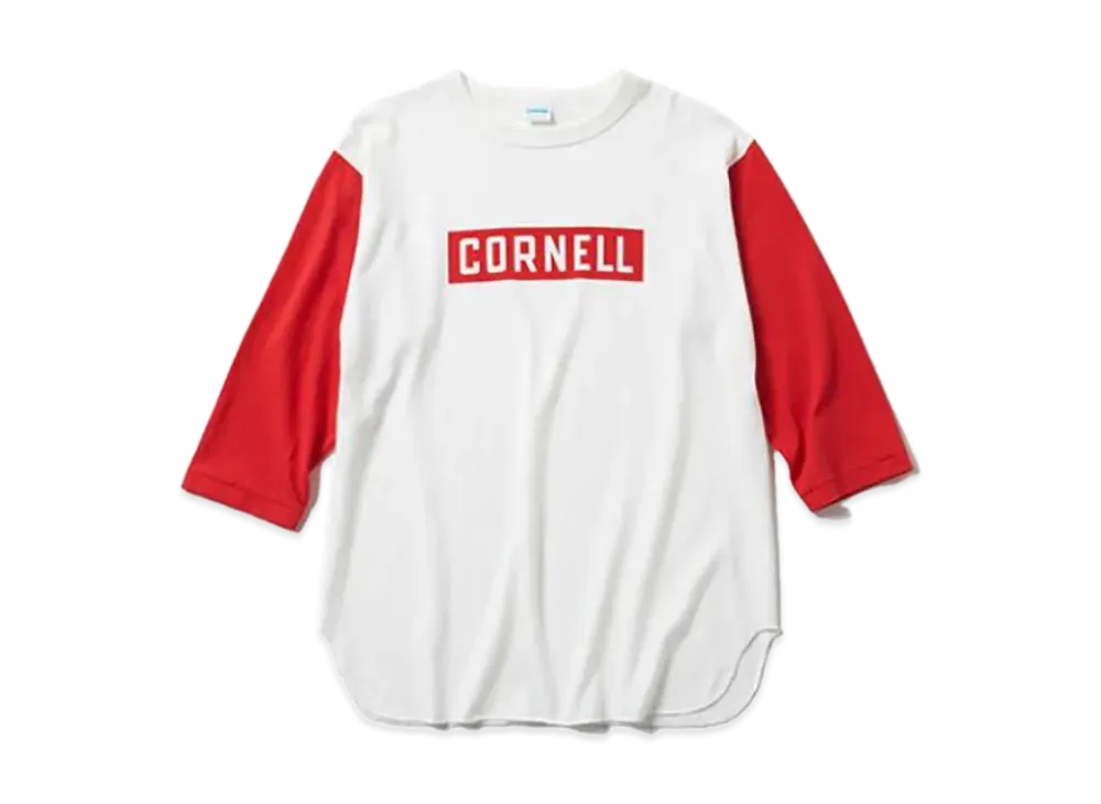 Champion True To Archives V44 Three-Quater Sleeve Beasball Shirt Yale Cornell "Cornell Scarlet"