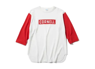 Champion True To Archives V44 Three-Quater Sleeve Beasball Shirt Yale Cornell "Cornell Scarlet"