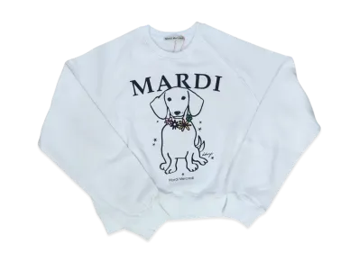 Mardi Mercredi Sweatshirt Swing The Tail Ddanji Flower Necklace Multicolor "White Tangerine"