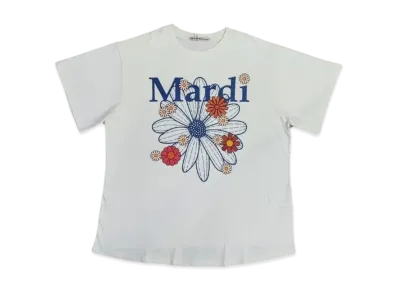 Mardi Mercredi Slim Tshirt Flowermardi Blossom "Cream Vintageblue"
