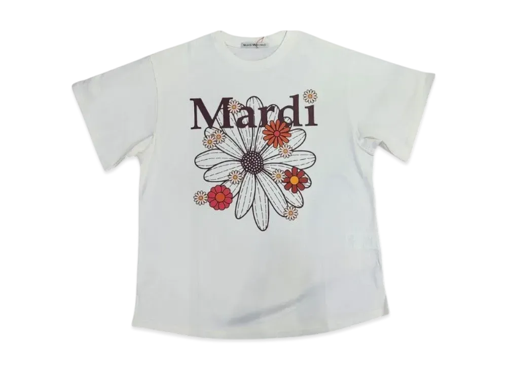 Mardi Mercredi Tshirt Flowermardi Blossom "Cream Burgundy"