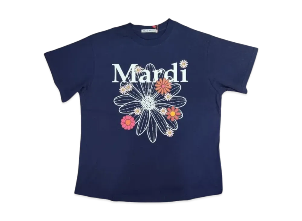 Mardi Mercredi Tshirt Flowermardi Blossom "Navy Ivory"