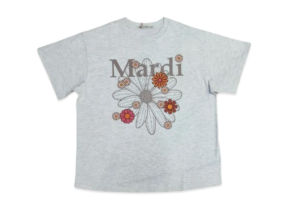 Mardi Mercredi Tshirt Flowermardi Blossom "Oatmeal Taupe"