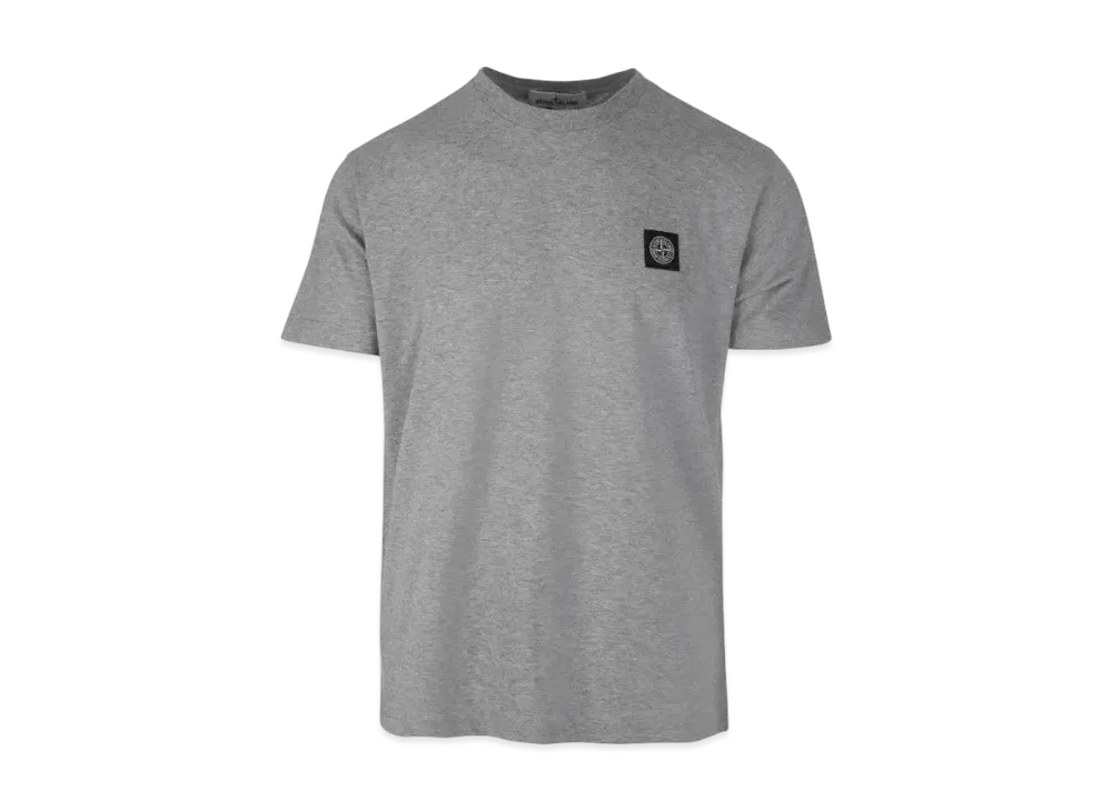STONE ISLAND Cotton Jersey Short Sleeve Tee "Grey"
