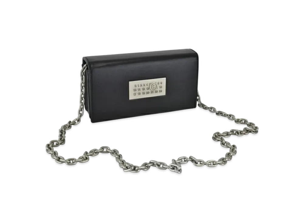 MM6 Maison Margiela Numeric Chain Wallet "Black"