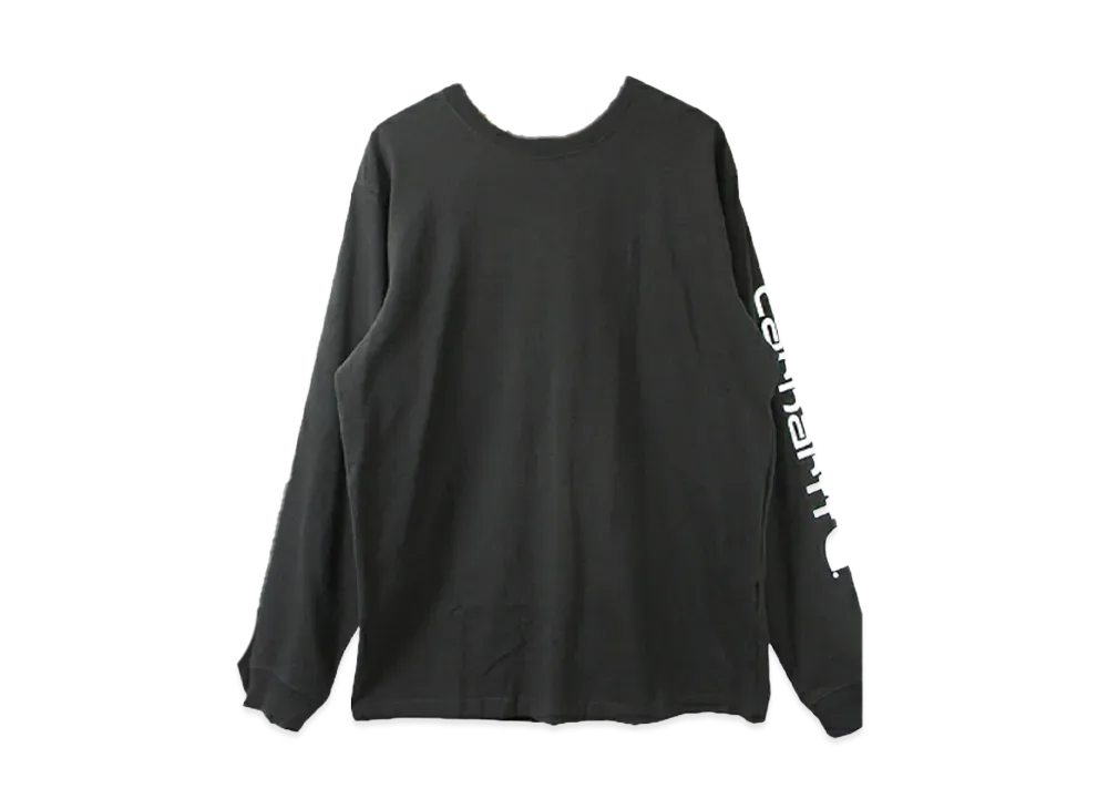 Carhartt Long Sleeve Logo Graphic T-Shirt Heavyweight "Black/White"
