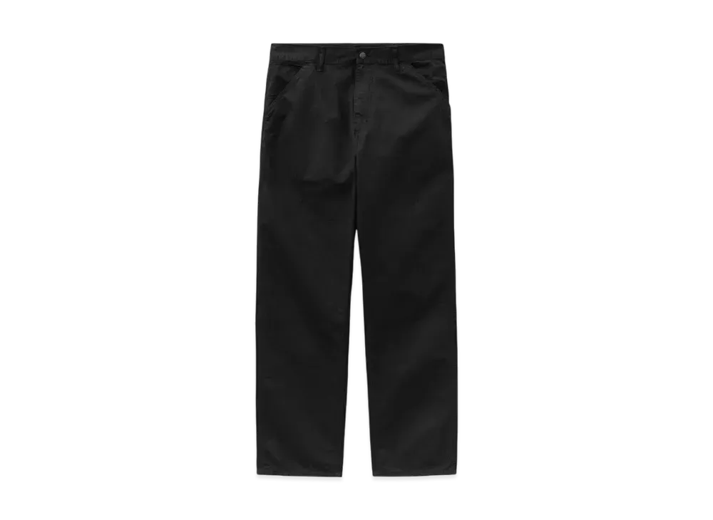 Carhartt WIP Single Knee Pants "Black Garment Dyed"