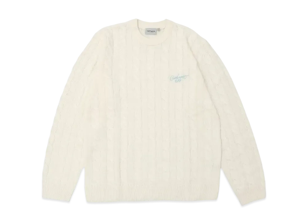 Carhartt WIP Signature Sweater "Natural/Dusty Lee"