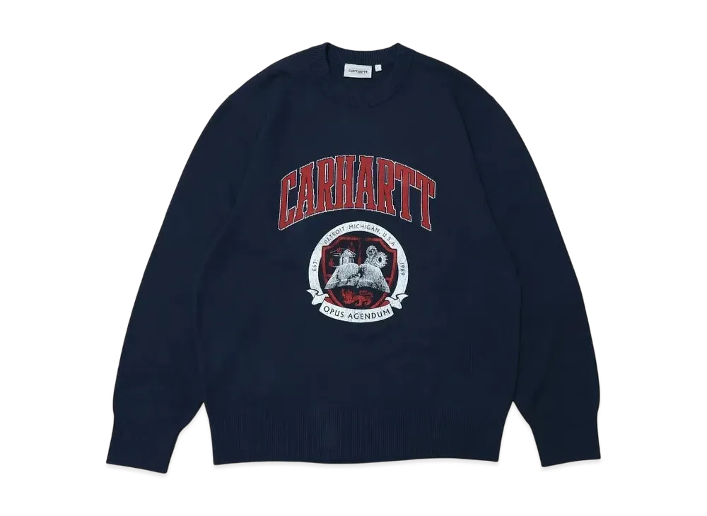 Carhartt WIP Library College Sweater "Ink"