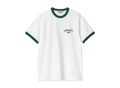 Carhartt WIP S/S 89 Ringer T-Shirt "White/Rainforest"