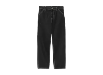 Carhartt WIP Single Knee Pants "Black Stone Washed"