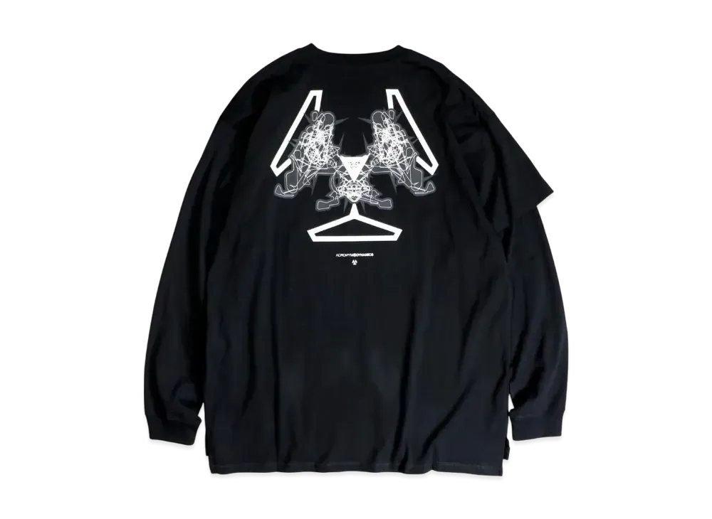 アクロニウム 長袖Tシャツ "ブラック"