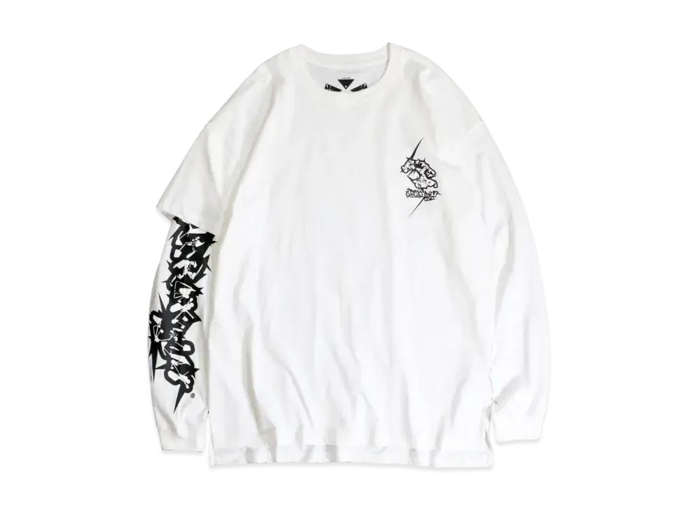 アクロニウム 長袖Tシャツ "ホワイト"
