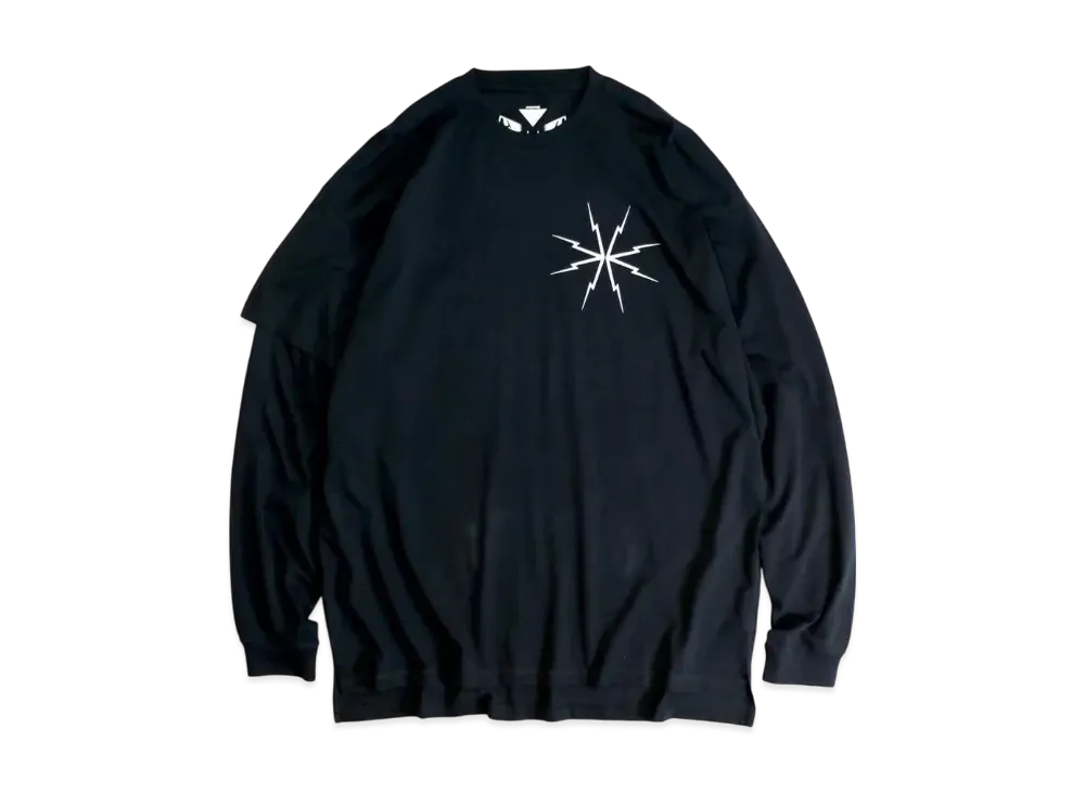 ACRONYM Pima Cotton Long Sleeve T-Shirt "Black"