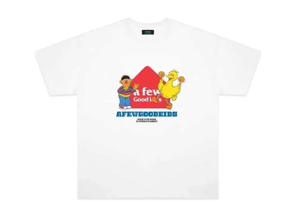 A FEW GOOD KIDS Cartoon Tee "White"