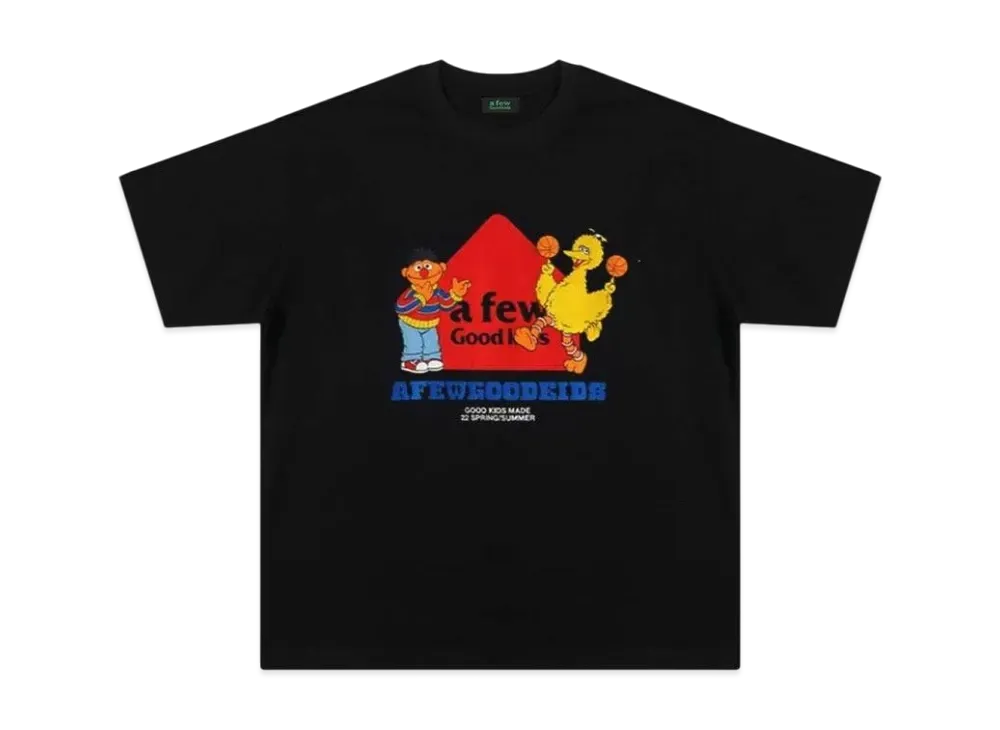 A FEW GOOD KIDS Cartoon Tee "Black"