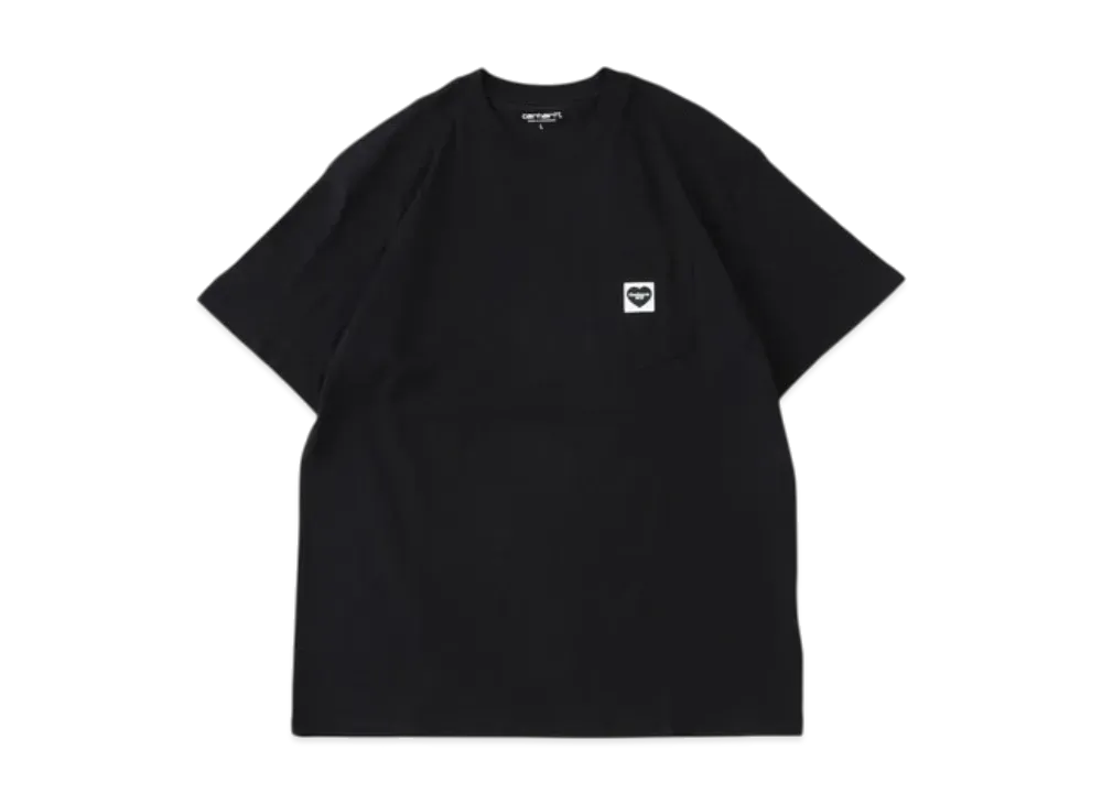 Carhartt WIP Heart Logo Pocket T-Shirt "Black/Black"