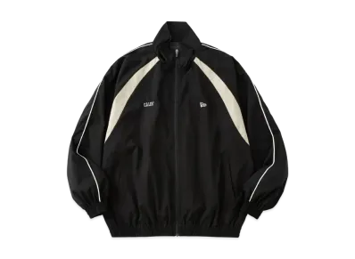 CALEE x NEW ERA Logo Oversized Piping Track Jacket "Black"