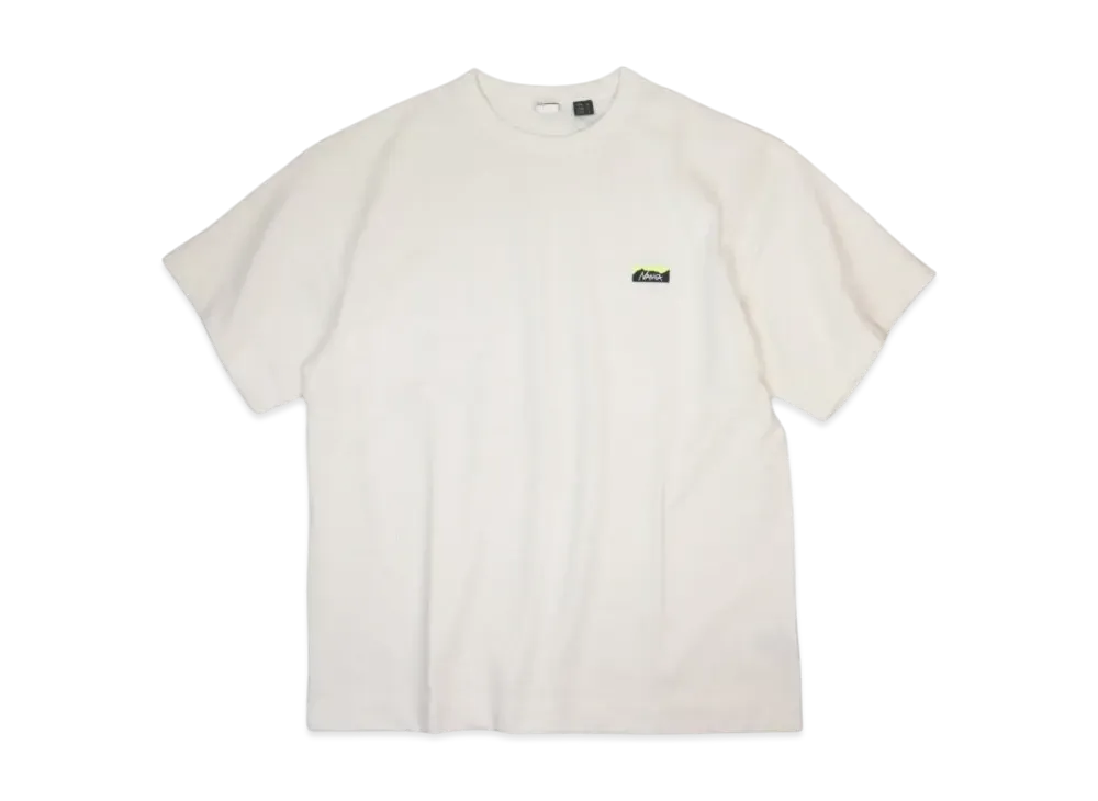 NANGA Eco Hybrid Boxlogo Embroidery Tee "White"