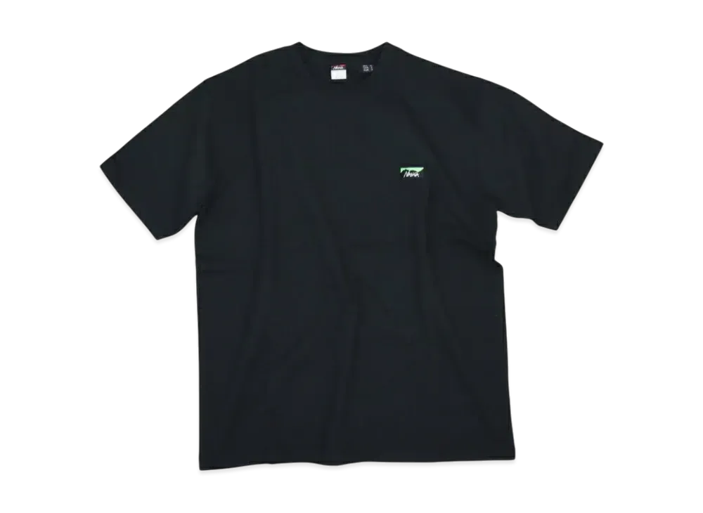 NANGA Eco Hybrid Boxlogo Embroidery Regular Fit Tee "Black"