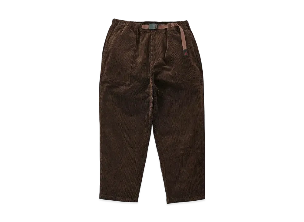 GRAMICCI Corduroy Loose Tapered Pants "Dark Brown"