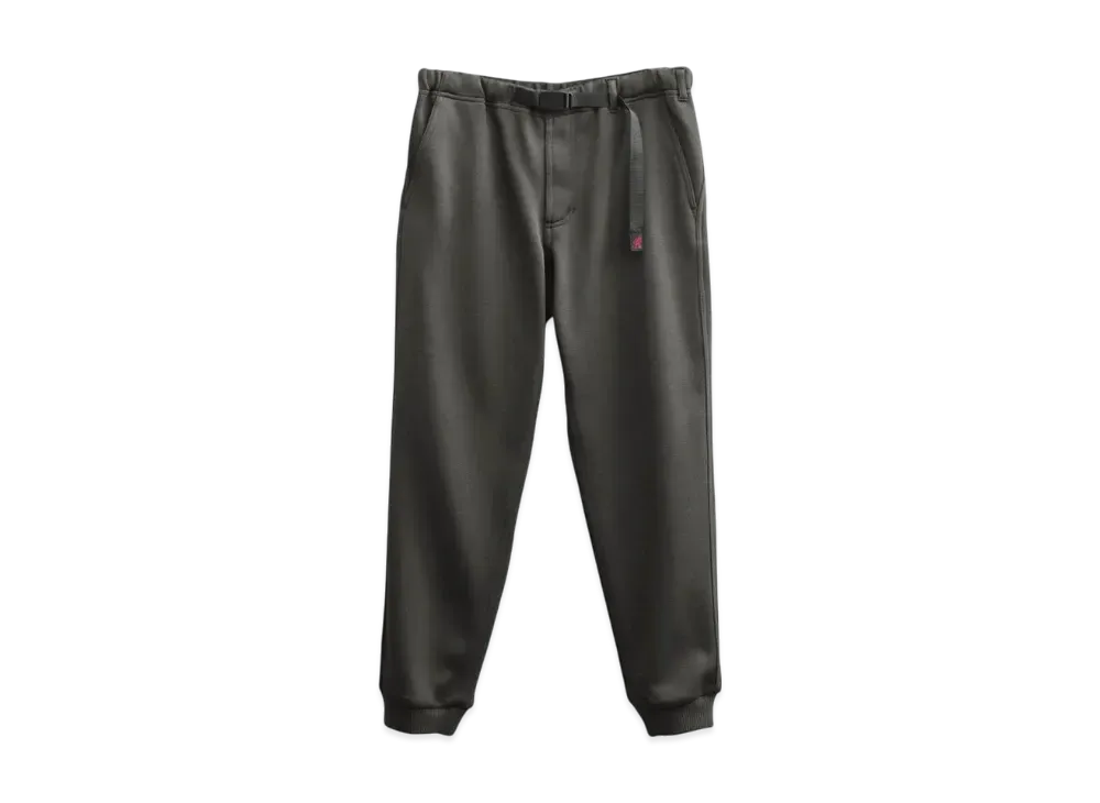 GRAMICCI Bonded Knit Fleece Narrow Rib Pants "Dark Brown"