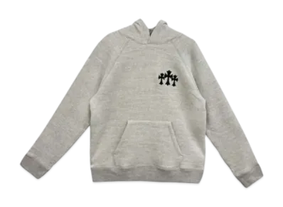 Chrome Hearts CH Logo Cemetery Cross Hoodie "Gray"