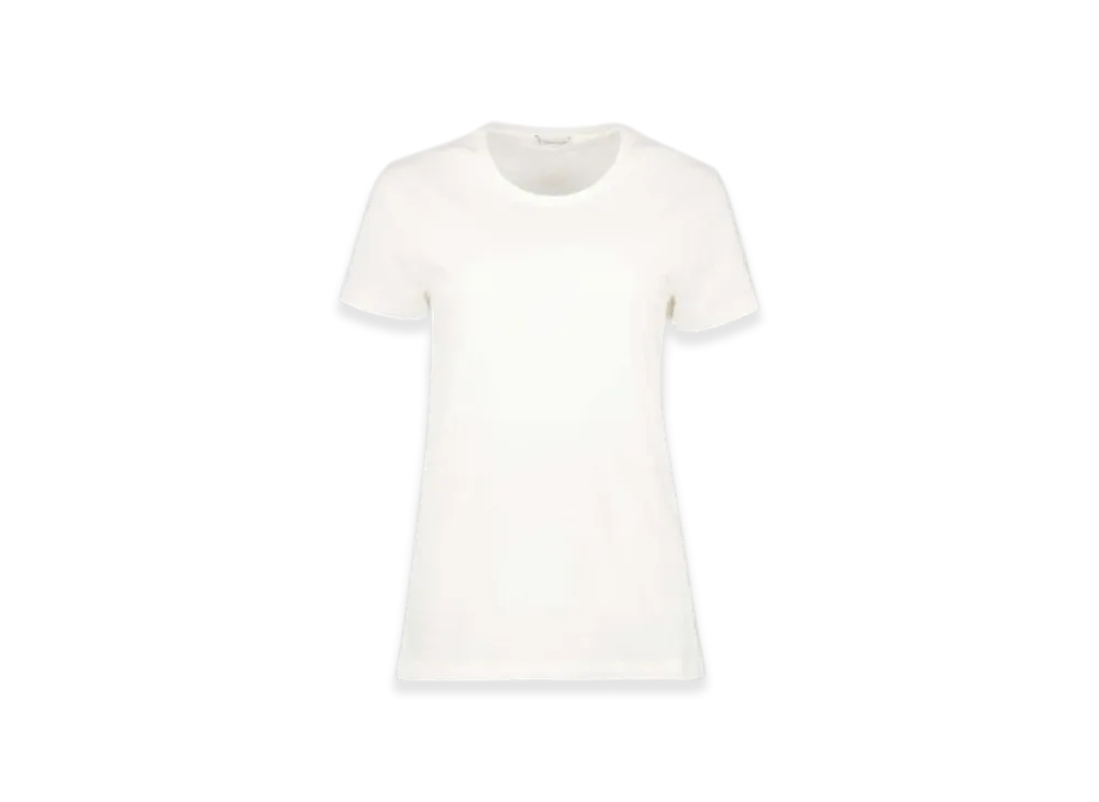 Moncler Women's Sleeve Logo Patch T-shirt "White"