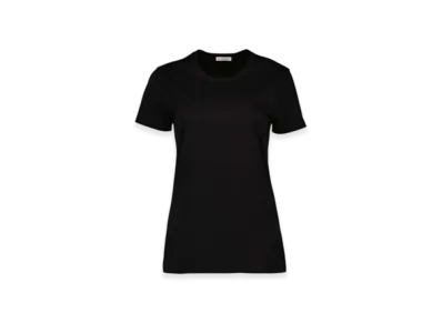 Moncler Women's Sleeve Logo Patch T-shirt "Black"