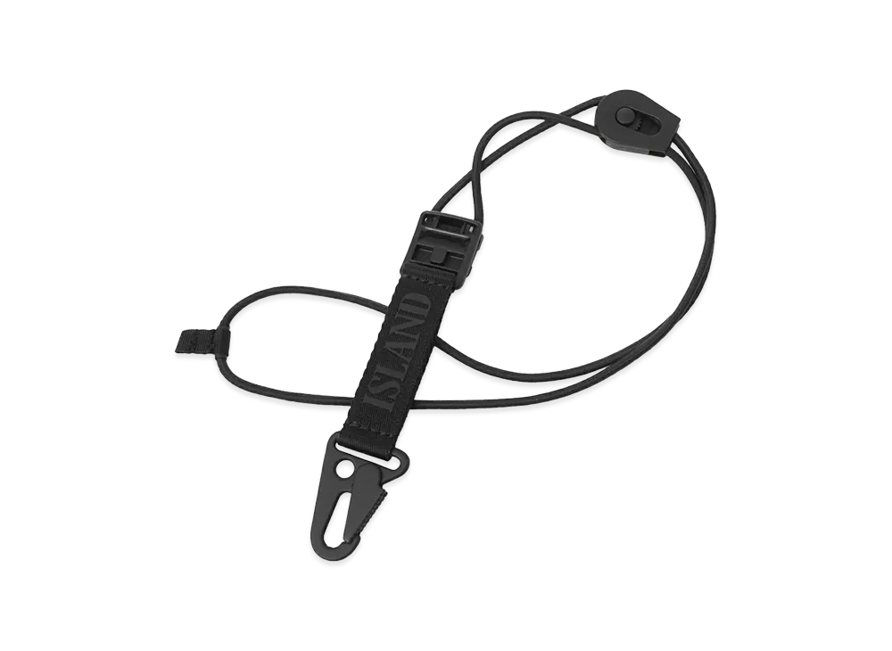 STONE ISLAND Nylon Polyester Tape Key Loop "Black"