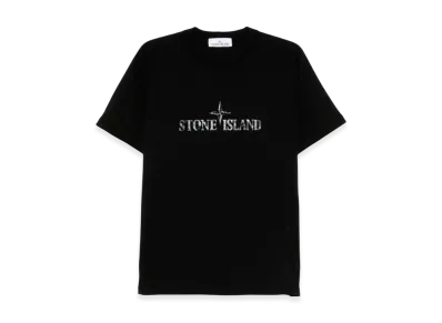 STONE ISLAND Organic Cotton Tee "Black"