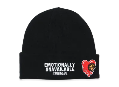A BATHING APE x EMOTIONALLY UNAVAILABLE Milo Beenie "Black"