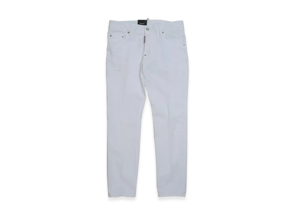 DSQUARED2 White Bull Skater Jeans "White"