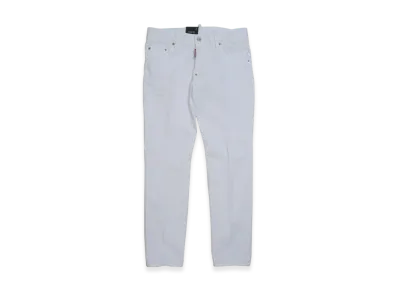 DSQUARED2 White Bull Skater Jeans "White"
