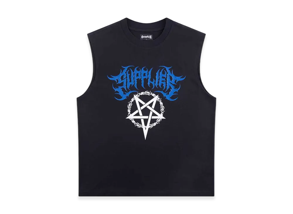 Supplier Death Metal Boxy Sleeveless "Black"