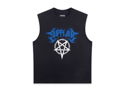 Supplier Death Metal Boxy Sleeveless "Black"