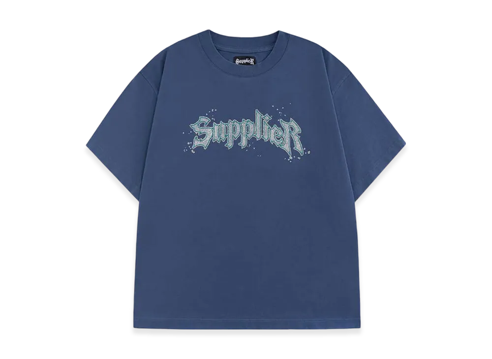 Supplier Splash Rhinestone Iron Logo Tee "Blue"