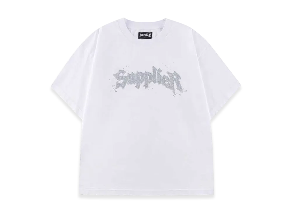 Supplier Splash Rhinestone Iron Logo Tee "White"
